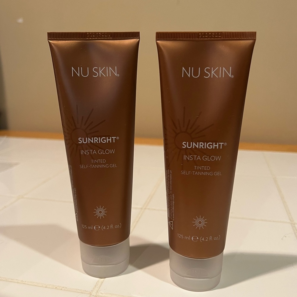 2 Bottles of Nu Skin Self Tanner Lotion- Sunright Insta Glow